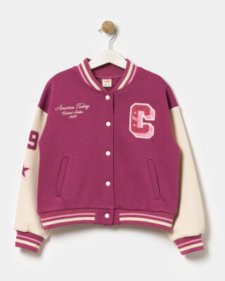 Wholesale Girls' College Jacket 5-8Y Miniloox 1054-24415 - 5