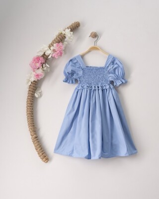 Wholesale Girls Cotton Dress 3-6Y Büşra Bebe 1016-23148 - Büşra Bebe (1)