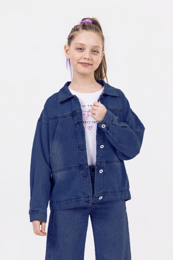 Wholesale Girls Denim Jacket 9-14Y DMB Boys&Girls 1081-9703 - 1