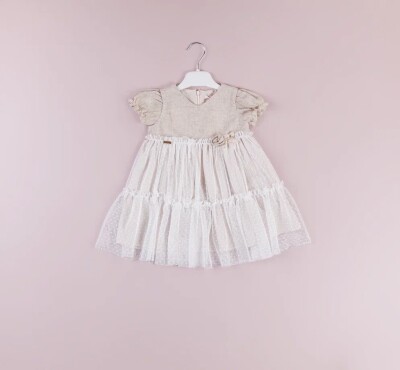 Wholesale Girls Dress 1-4Y BabyRose 1002-4503 Beige