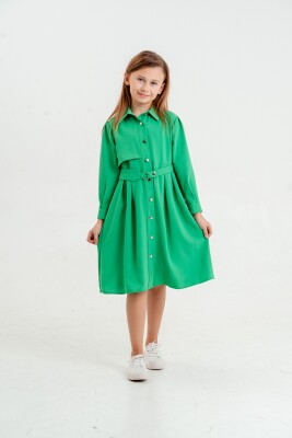 Wholesale Girls Dress 10-15Y Cemix 2033-2964-3 Зелёный 