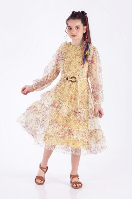 Wholesale Girls Dress 11-14Y Pafim 2041-Y-22-2333 Yellow