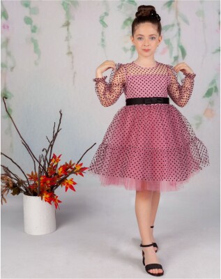 Wholesale Girls Dress 2-5 yaş Wizzy 2038-3416 - Wizzy