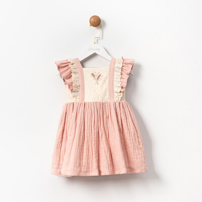 Wholesale Girls Dress 2-5Y Cumino 1014-CMN3453 Розовый 