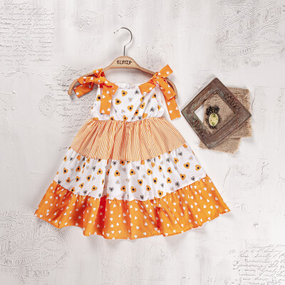 Wholesale Girls Dress 2-5Y Elayza 2023-2275 Mustard