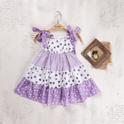 Wholesale Girls Dress 2-5Y Elayza 2023-2275 Lilac
