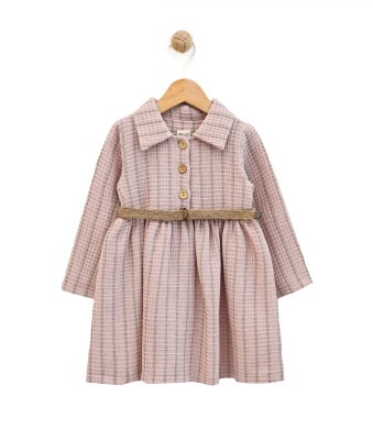 Wholesale Girls Dress 2-5Y Lilax 1049-6157 Blanced Almond