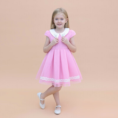 Wholesale Girls Dress 2-5Y Lilax 1049-6329 Pink
