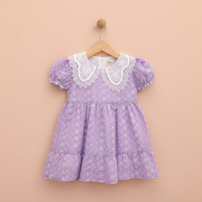 Wholesale Girls Dress 2-5Y Lilax 1049-6354 - Lilax (1)