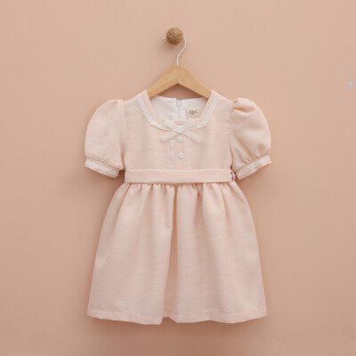 Wholesale Girls Dress 2-5Y Lilax 1049-6366 Salmon Color 