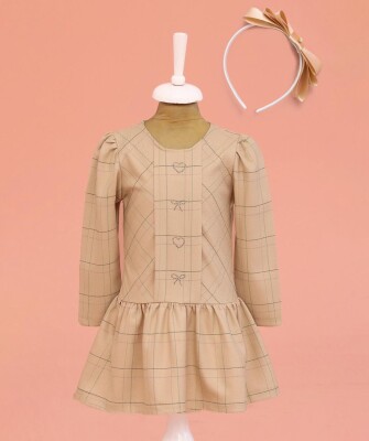 Wholesale Girls Dress 2-5Y Lilax 1049-6590 Camel