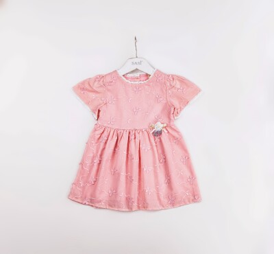 Wholesale Girls Dress 2-5Y Sani 1068-2369 Pink