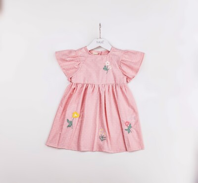 Wholesale Girls Dress 2-5Y Sani 1068-2386 Pink
