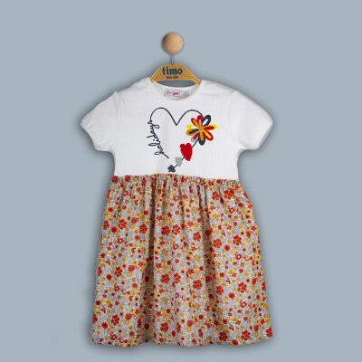 Wholesale Girls Dress 2-5Y Timo 1018-TK4DÜ042243282 - 2