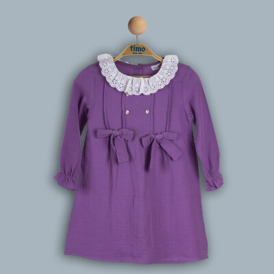 Wholesale Girls Dress 2-5Y Timo 1018-TK4DÜ044236152 Lilac
