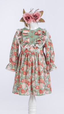 Wholesale Girls Dress 2-5Y Tivido 1042-2651 Green