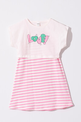 Wholesale Girls Dress 2-5Y Tuffy 1099-1273 Pink