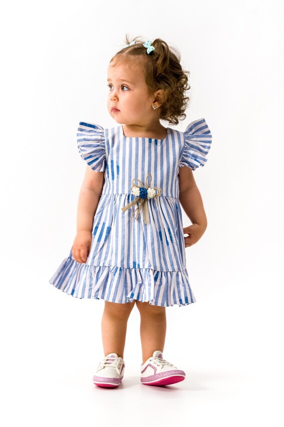 Wholesale Girls Dress 2-5Y Wecan 1022-23148 - 1