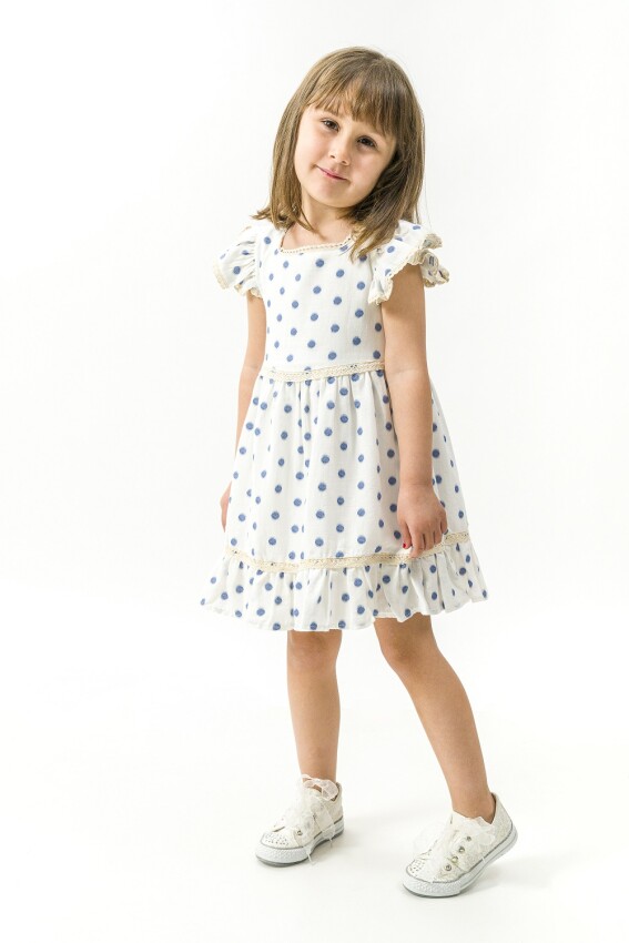 Wholesale Girls Dress 2-5Y Wecan 1022-23307 - 1