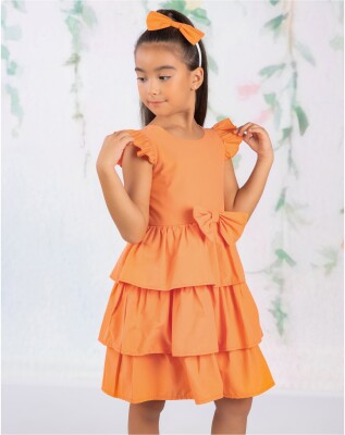 Wholesale Girls Dress 2-5Y Wizzy 2038-3458 Oranj 