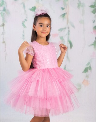 Wholesale Girls Dress 2-5Y Wizzy 2038-3463 Pink