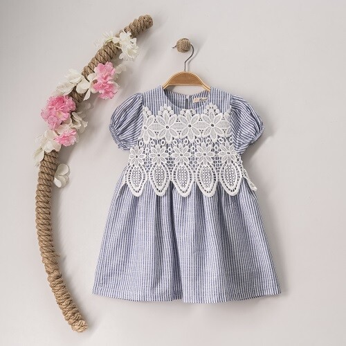 Wholesale Girls Dress 3-6Y Büşra Bebe 1016-23103 - 1