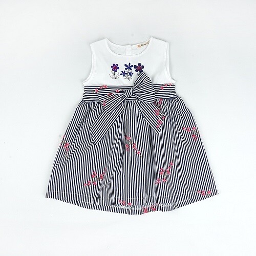 Wholesale Girls Dress 3-6Y Büşra Bebe 1016-23165 - 1