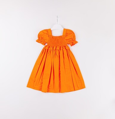Wholesale Girls Dress 3-6Y Büşra Bebe 1016-24145 Оранжевый 