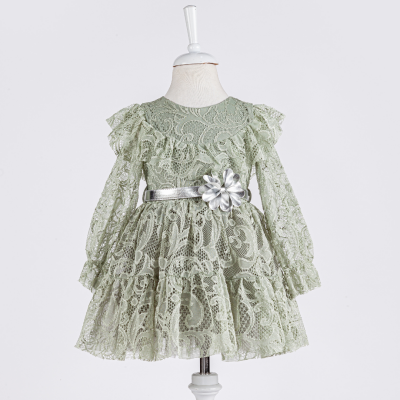 Wholesale Girls Dress 3-6Y Pafim 2041-Y23-3227 Green