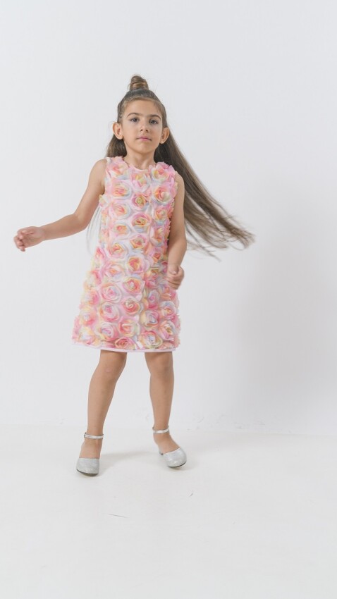 Wholesale Girls Dress 6-12Y Wecan 1022-24324 - 1