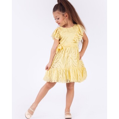 Wholesale Girls Dress 6-9Y Pafim 2041-Y-23-3299 Yellow