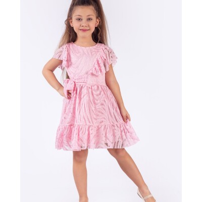 Wholesale Girls Dress 6-9Y Pafim 2041-Y-23-3299 Pink