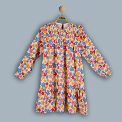 Wholesale Girls Dress 6-9Y Timo 1018-TK4DÜ042243023 - 2