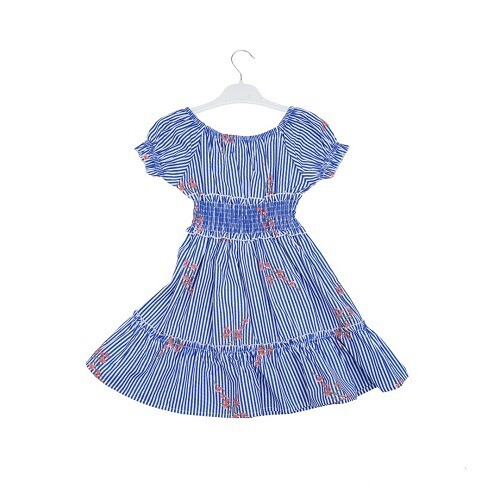 Wholesale Girls Dress 7-10Y Büşra Bebe 1016-23112 - 2