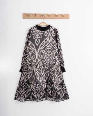 Wholesale Girls Dress 7-10Y Moda Mira 1080-7118 Black