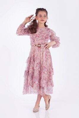 Wholesale Girls Dress 7-10Y Pafim 2041-Y-22-2332 Blanced Almond