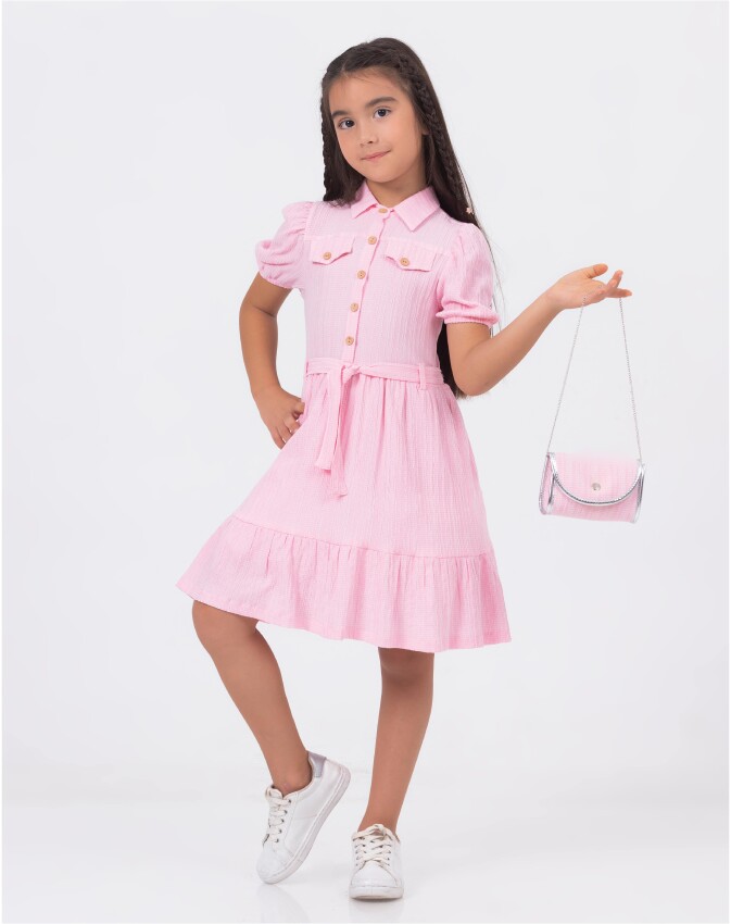 Wholesale Girls Dress And Bag Set 10-13Y Wizzy 2038-3497 - 4