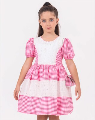 Wholesale Girls Dress And Bag Set 2-5Y Wizzy 2038-3470 Fuschia