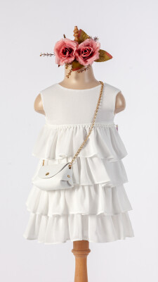 Wholesale Girls Dress with Bag 2-5Y Tivido 1042-2510 - Tivido