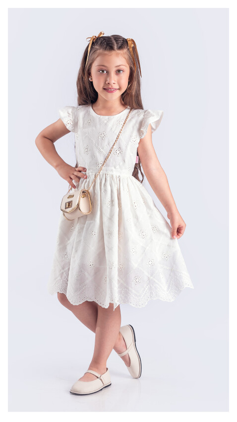 Wholesale Girls Dress with Bag 6-12Y Tivido 1042-2642 - 1