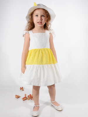 Wholesale Girls Dress with Hat 3-7Y Serkon Baby&Kids 1084-M0694 - 2