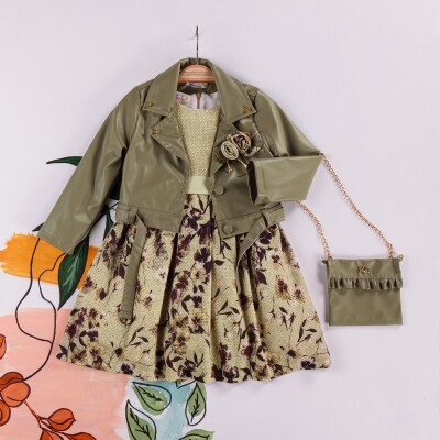 Wholesale Girls Dress with Jacket and Bag 2-6Y Miss Lore 1055-5209 - Miss Lore (1)