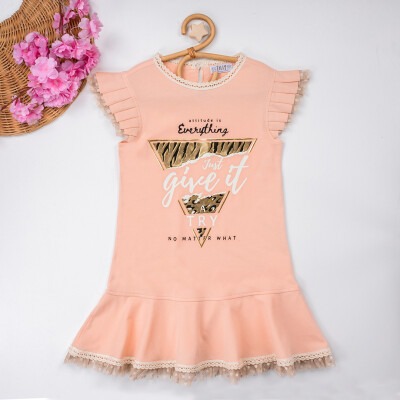 Wholesale Girls Dress with Plait 5-8Y Tilly 1009-3103 - Tilly