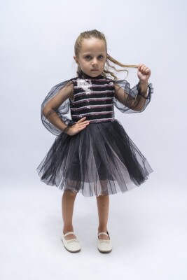 Wholesale Girls Dress with Striped 2-5Y Wecan 1022-23029 - 1