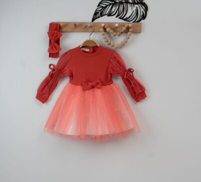 Wholesale Girls Dress with Tulle 2-5Y Eray Kids 1044-6181 - 2