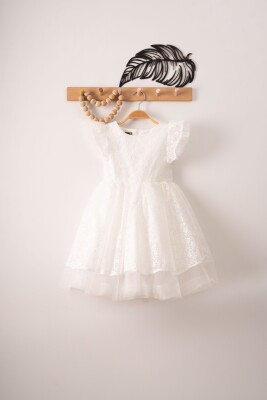 Wholesale Girls Dress with Tulle 3-6Y Eray Kids 1044-9319 - 1