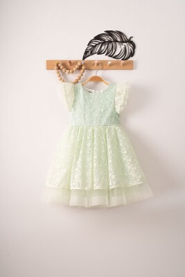 Wholesale Girls Dress with Tulle 3-6Y Eray Kids 1044-9319 - 2