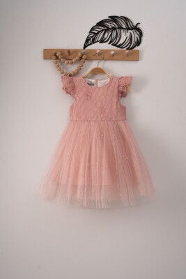 Wholesale Girls Dress with Tulle 5-8Y Eray Kids 1044-9290 - 2