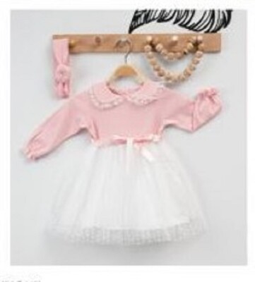 Wholesale Girls Dress with Tulle 6-18M Eray Kids 1044-6182 - 4