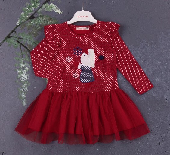 Wholesale Girls Dress with Tulle 9-24M BabyRose 1002-3862 - 3